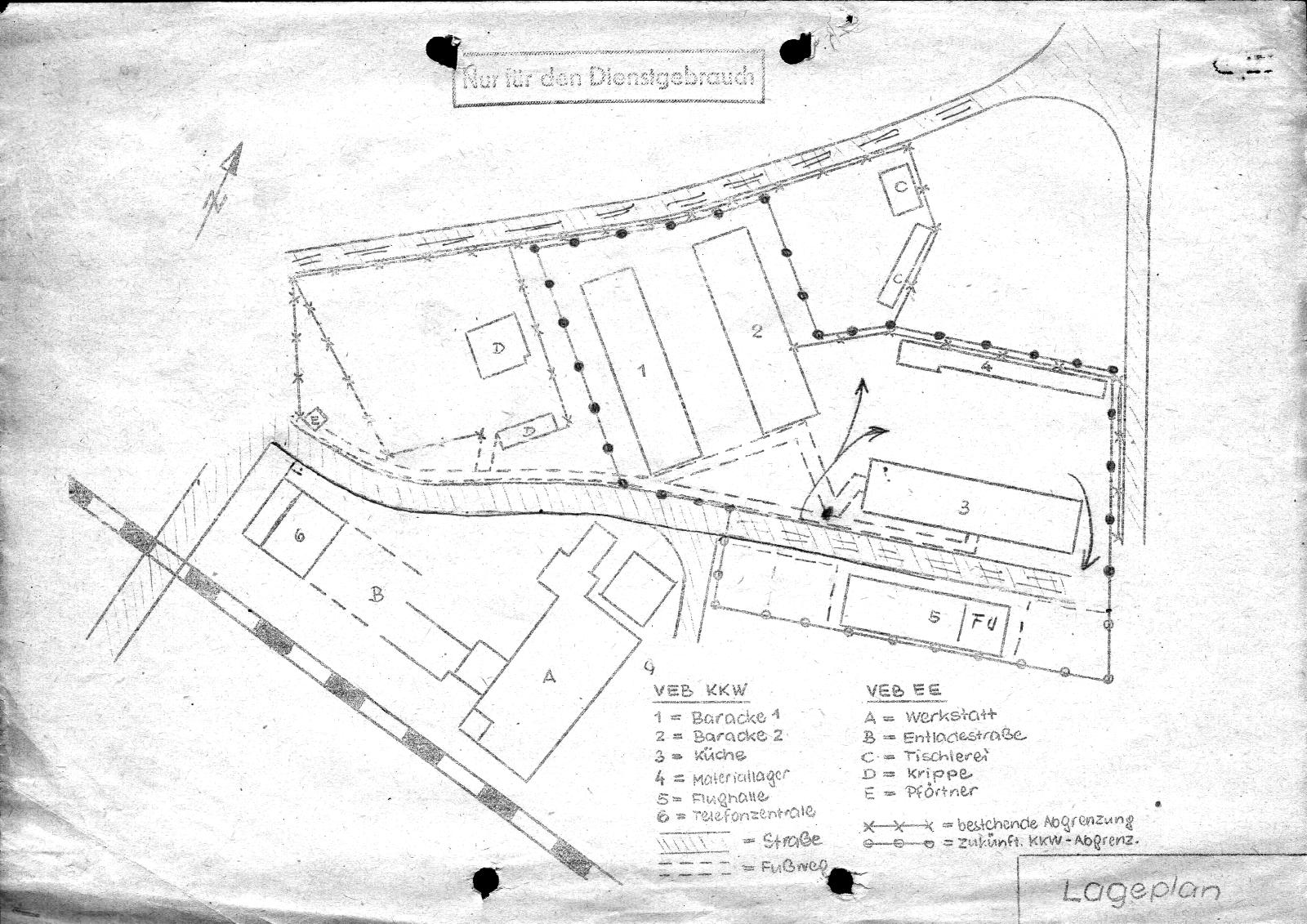 DDR KKW III, Stendal-Borstel, Lageplan 