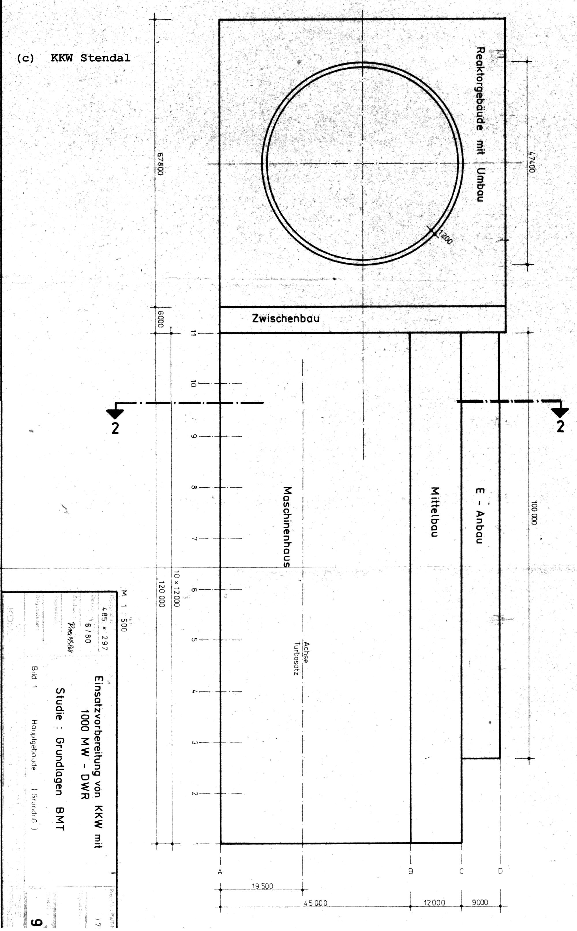 AKW Stendal, Grundlagen BMT, Draufsicht 