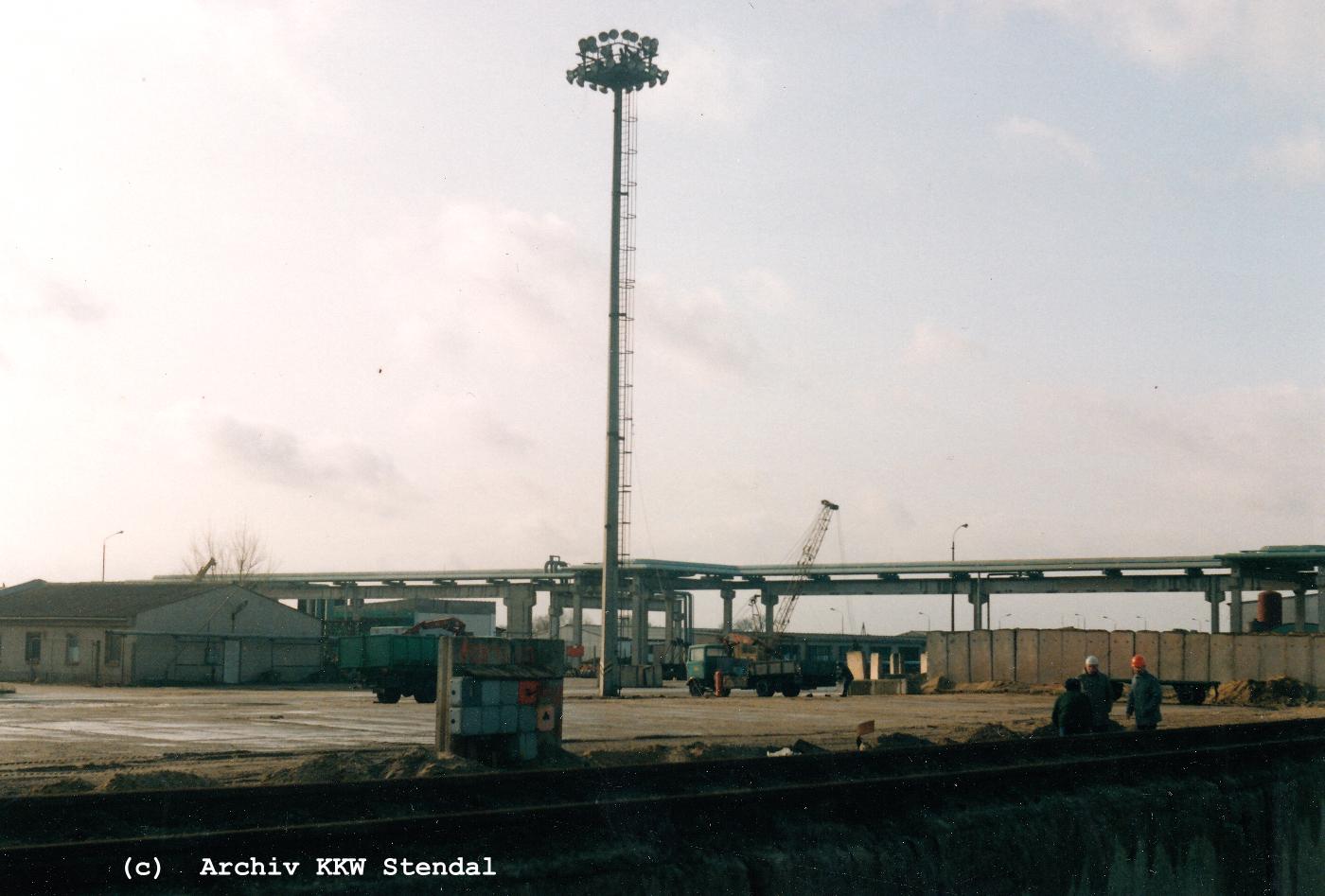  DDR KKW Stendal, Baustelle 1991, Rckbau,  