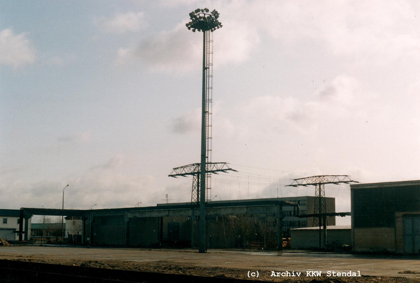  DDR KKW Stendal, Baustelle 1991, Rckbau,  