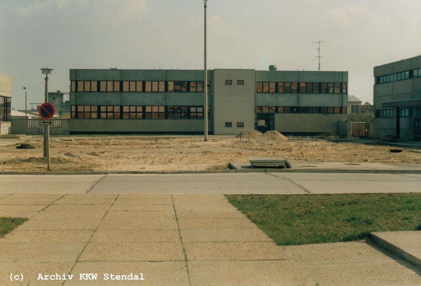  DDR KKW Stendal, Baustelle 1991, Rckbau,  